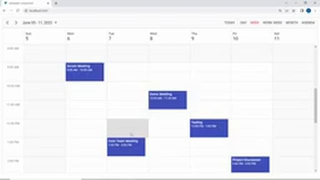 Advanced Drag and Resize Options in Vue Scheduler смотреть онлайн