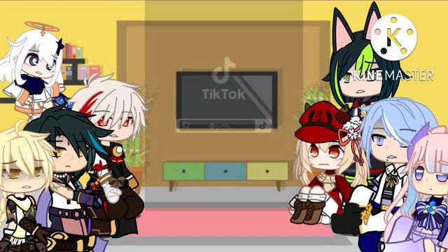 Genshin characters react to Kazuha//part 2-7 смотреть онлайн