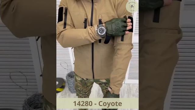 Тактическая демисезонная куртка с капюшоном Tactique Squared койот смотреть онлайн