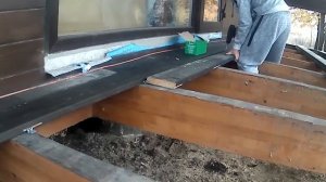 Терраса из лиственницы на даче