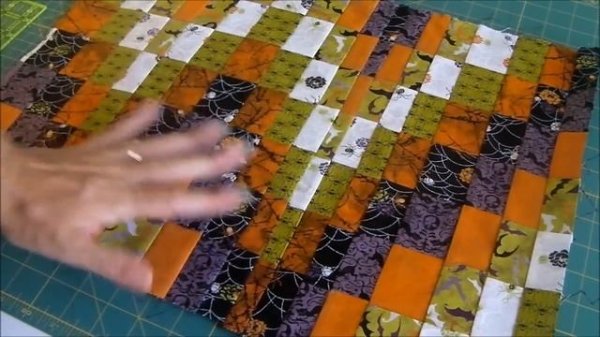 Bargello Style Halloween Table Runner Quilt