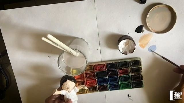 Изготовление маленькой балерины в технике папе-маше. Часть 3 смотреть онлайн