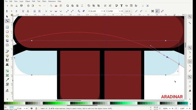 [Tutorial vector inkscape] Cute bag Money illustrator | vektor CorelDraw speedart смотреть онлайн