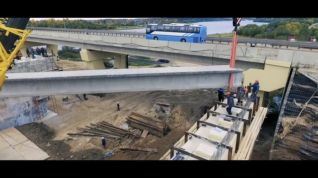 Мост ч.р. Волхов (М-18 «Кола» - от СПб до границы с Норвегией). Капитальное строительство смотреть онлайн