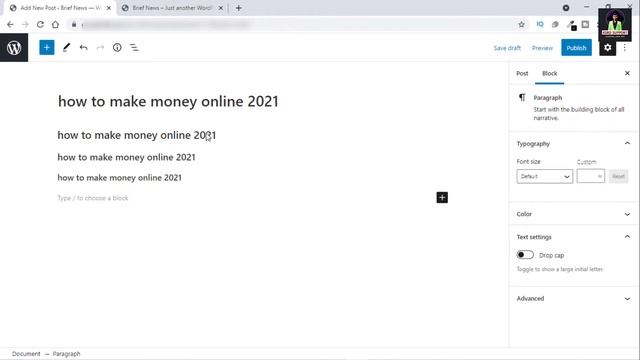 how to write first post in WordPress 2023 | how to write post step by step in wordpress смотреть онлайн
