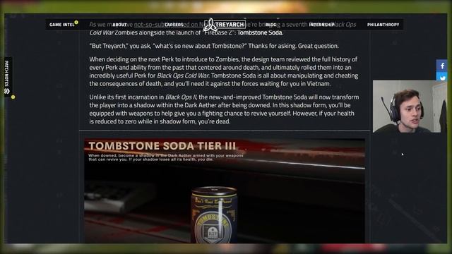 COLD WAR ZOMBIES "FIREBASE Z" GAMEPLAY DETAILS REVEAL, TOMBSTONE DLC PERK, GAMEPLAY TRAILER DATE! смотреть онлайн