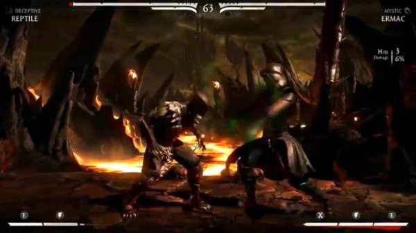 Mortal Kombat. Reptile vs Ermac