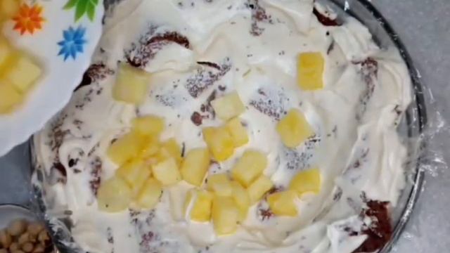 ТОРТ ПАНЧО С АНАНАСАМИ И ОРЕХАМИ смотреть онлайн