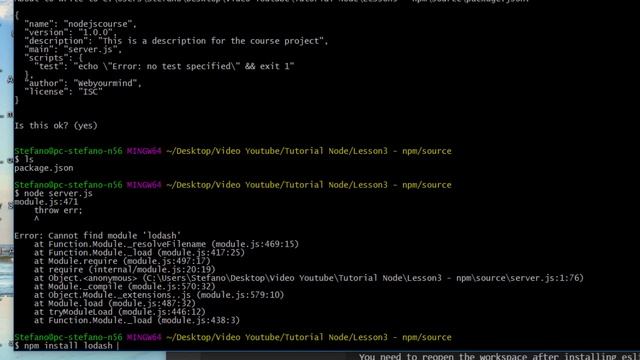 Node.JS per principianti 3. guida introduttiva a npm смотреть онлайн