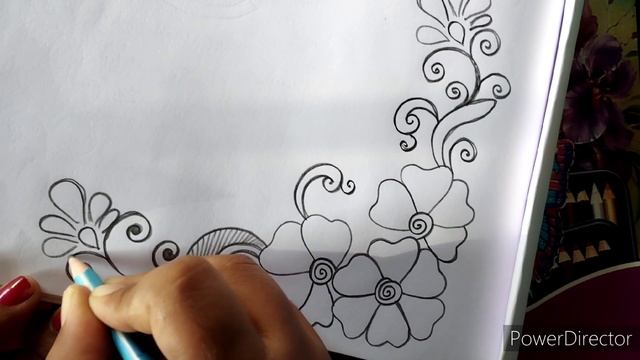 border design by pencil/border design for project easy and beautiful/index design смотреть онлайн