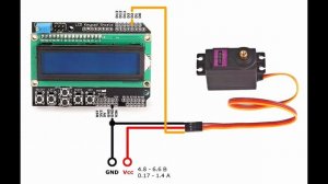 Управление сервоприводом MG996R с помощью Arduino и LCD Keypad Shield.