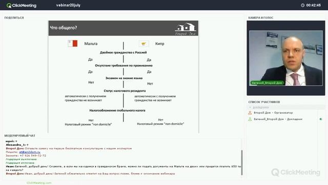 Вебинар ВНЖ и второе гражданство за рубежом Обзор самых популярных программ 20 июля 2017 смотреть онлайн