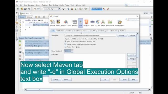 Learn how to remove extra lines in Apache Netbeans IDE 12.5 output console/terminal. смотреть онлайн