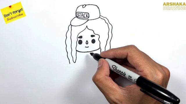How to Draw Toca Boca Nikita Easy for Beginners | Game Drawing Tutorial Step by Step смотреть онлайн