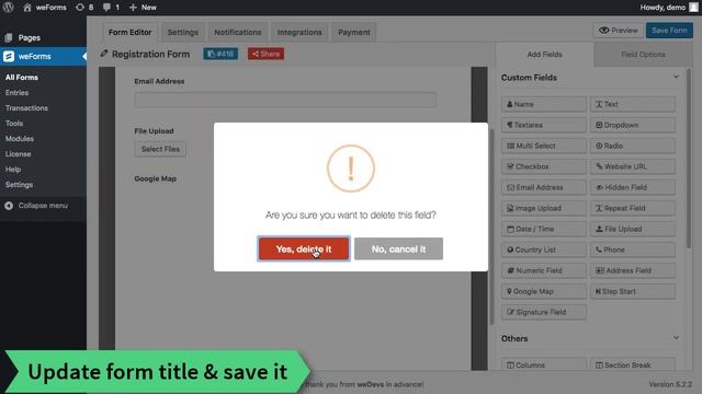 weForms -The Fastest Contact Form Builder Plugin for WordPress смотреть онлайн