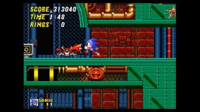 Sega Mega Drive 2 (Smd) 16-bit Sonic The Hedgehog 2 part Stage 8, Metropolis