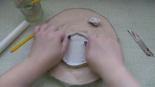 Леплю из глины.Подставка для колец из глины.Как слепить тарелку из глины.Making clay crafts!Diy cla смотреть онлайн