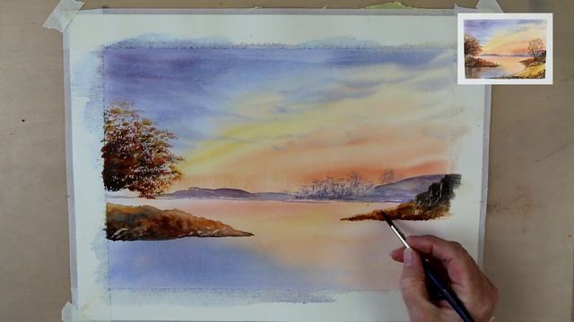 SEASCAPE IN WATERCOLOUR. Simple step by step tutorial. by ANNE KERR смотреть онлайн
