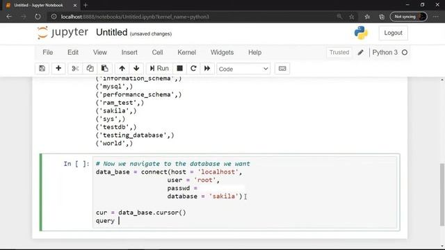 Connect MySql database using python and change to pandas dataframe смотреть онлайн