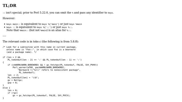Why is "keys ::" not a syntax error? (2 Solutions!!) смотреть онлайн