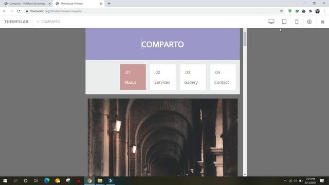 Comparto: Portfolio Bootstrap HTML Template смотреть онлайн