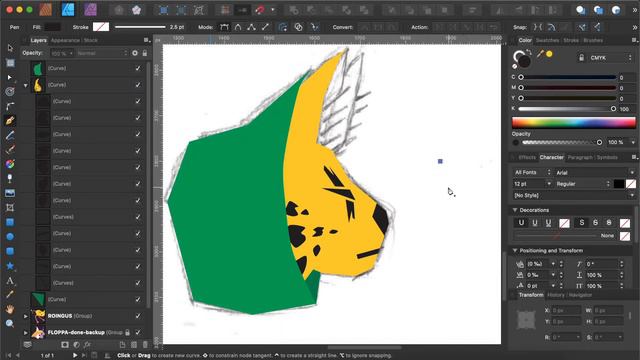 Vector Illustration Process Time Lapse - Serval (Sogga) Logo Design смотреть онлайн