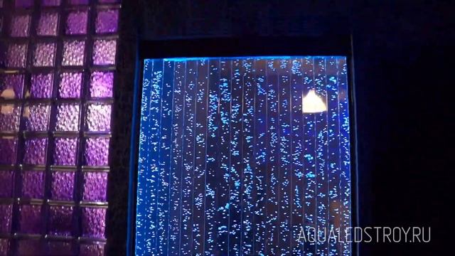 Пузырьковая панель в перегородке SPA салона смотреть онлайн