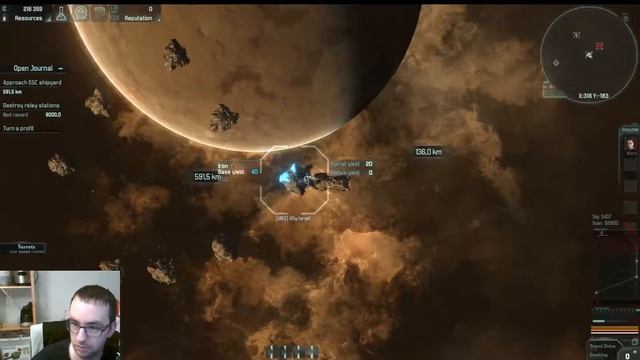 Wayward Terran Frontier: Zero falls Mining tutorial смотреть онлайн