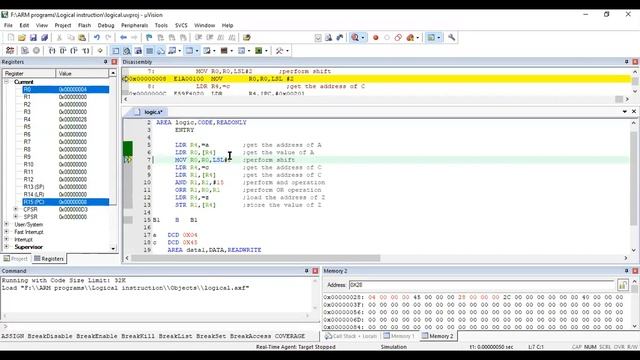 ARM processor Logical and Comparison Instructions смотреть онлайн