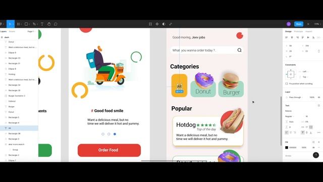 Food delivery App UI Design with Figma (Speed Art) #figma, #foodapp смотреть онлайн