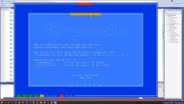 391 - C++ Sliding Puzzle - Trò chơi 15-puzzle - Phần 1 / 2 смотреть онлайн