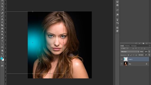 Как сделать цвето-световой эффект в фотошоп. смотреть онлайн