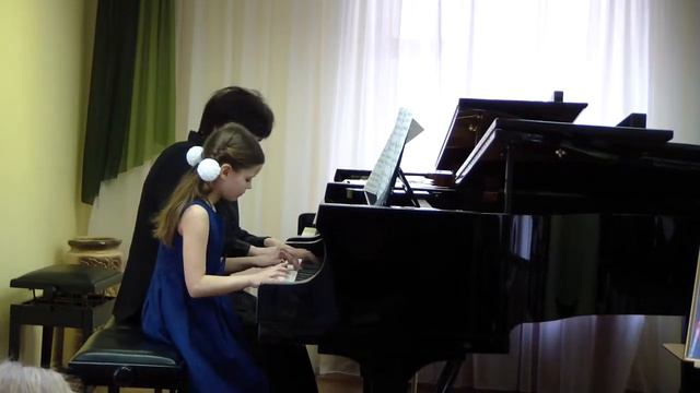 К.Вебер. Сонатина до мажор. Исп. Шадрухина Люба и Степанова Е.А. смотреть онлайн