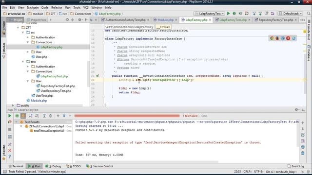 Zend Framework 3 tutorial: LDAP connection refactoring to be used beyond authentication. смотреть онлайн