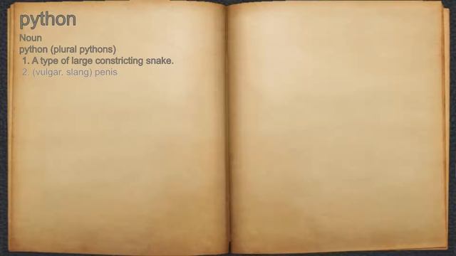 What does python mean? смотреть онлайн