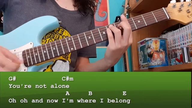 Como tocar STRAY HEART de GREEN DAY || Tutorial Fácil Para Guitarra смотреть онлайн