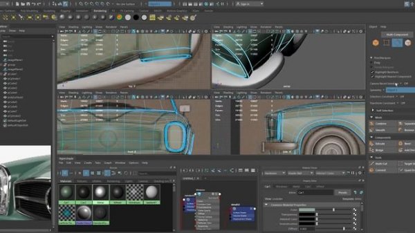 Mercedez Benz Car 3D model in Maya Tutorial : Part 1 - Modeling