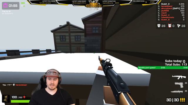 Krunker TWO NUKES in one game! 66 Kills - Playing Krunker as a guest (hacking?!) смотреть онлайн