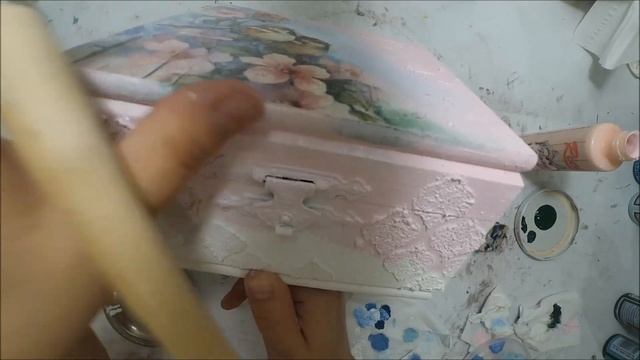Decoupage for beginners - Decoupage wooden box - How to make a decoupage box - Shabby Chic box смотреть онлайн