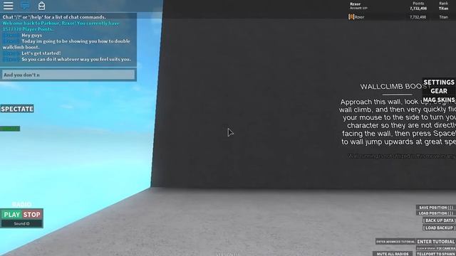 How To Double Wallclimb Boost. (ROBLOX PARKOUR) смотреть онлайн