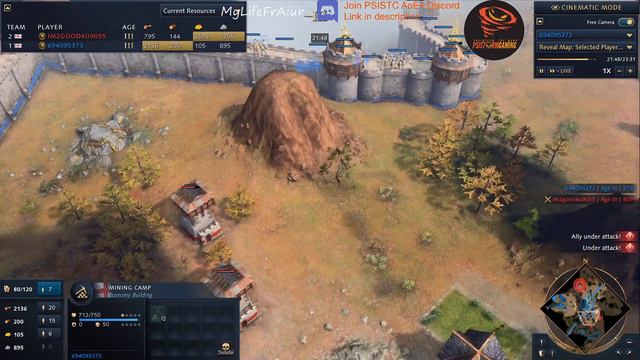 The Great Wall of England vs Trebuchet Operators | AoE4 Bronze League Heroes #2| 700elo смотреть онлайн