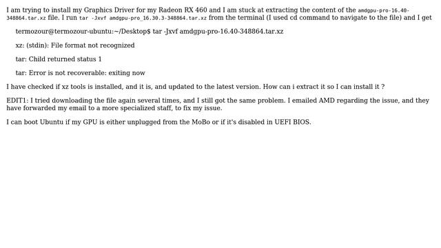 Ubuntu: How to install AMD Drivers for Radeon RX 460? смотреть онлайн