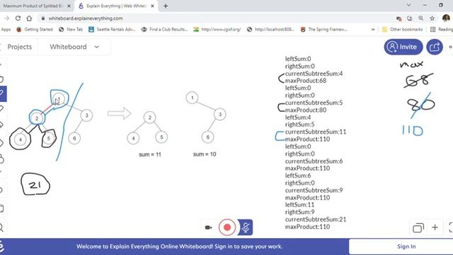 Leetcode 1339 Maximum Product of Splitted Binary Tree Java Solution Explained With Examples смотреть онлайн