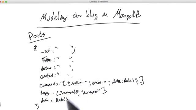 1 14 MongoDB Model for Blog смотреть онлайн