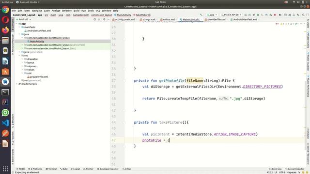 Android Camera Integration to Take Photos | Kotlin Tutorial | Part 7 смотреть онлайн