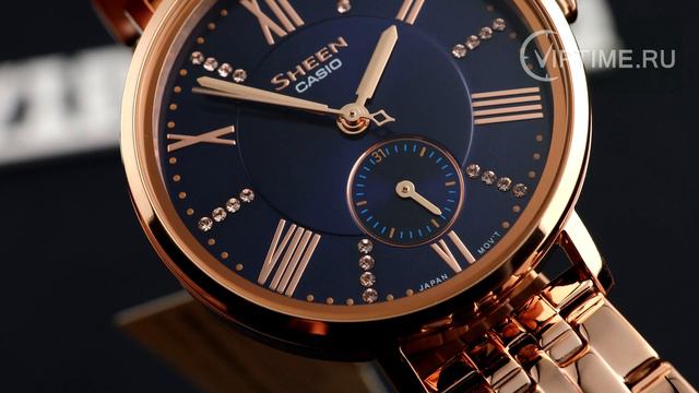 Женские часы Casio Sheen SHE-3066PG-2AUEF от магазина Viptime.ru смотреть онлайн