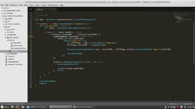 JavaScript Tutorial: Mock Single Page App Script смотреть онлайн