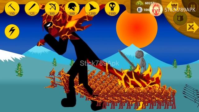 x9999 XIPHOS, MEGA GRIFFON GOLDEN VS LAVA DEMON FINAL BOSS ICE | Stick War Legacy Mod | Stick789Apk смотреть онлайн
