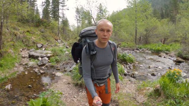 Поход-тренировка по гольцам Хамар-Дабана. Эпизод 1. От начала тропы до серпантина. смотреть онлайн