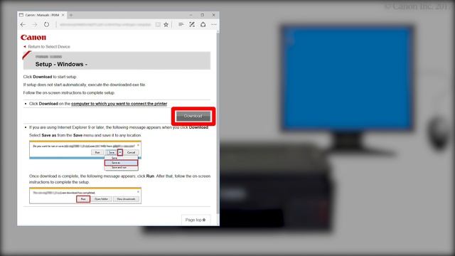 Connecting the printer and a computer - 1/3 (G3010 series) смотреть онлайн